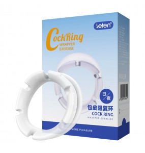 HK LETEN - Foreskin Cock Ring Wrapper Exersise Day / Night (2Pcs)